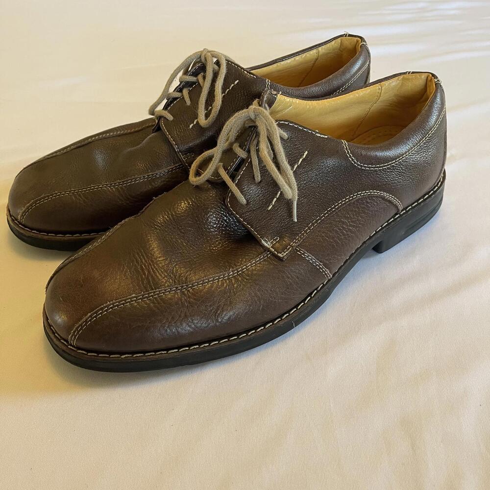 Men's Sandro Moscoloni Benson Lea Brown lace up dress shoes size 11.5EEE Brazil